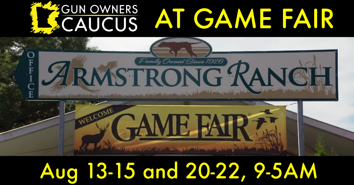 Join the Minnesota Gun Owners Caucus at the 2021 Game Fair! Minnesota